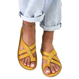 LUXUR Sandals Womens Flip Flops Thong Ring Sandals Comfort Slippers Open Toe Flat Heel Summer Shoes Beach House