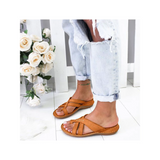 LUXUR Sandals Womens Flip Flops Thong Ring Sandals Comfort Slippers Open Toe Flat Heel Summer Shoes Beach House