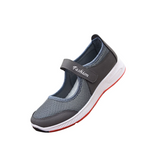 LUXUR Shoes for Elderly Women Working Mary Jane Extra Wide Sneakers Flat Non Slip Casual Shoes