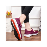 LUXUR Shoes for Elderly Women Working Mary Jane Extra Wide Sneakers Flat Non Slip Casual Shoes
