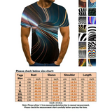 LUXUR Men Short Sleeve T Shirt Casual Summer Chic Graphics Tee Tops