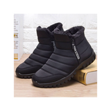 LUXUR Mens Snow Boots Winter Anti-Slip Waterproof Ankle Warm Furry Lined Shoes