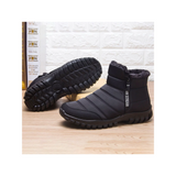 LUXUR Mens Snow Boots Winter Anti-Slip Waterproof Ankle Warm Furry Lined Shoes