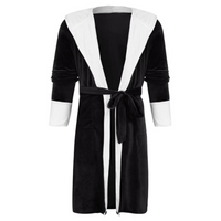 LUXUR Women Loungewear Fuzzy Plush Bathrobe Hooded Sleepwear Solid Color Sherpa Robes Loose Dressing Long Sleeve Robe