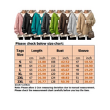 LUXUR Womens V Neck Sweaters Long Sleeve Cable Knit Pullover Jumper Tops Casual Winter Fall Chunky Knitwear Outwear