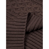 LUXUR Womens V Neck Sweaters Long Sleeve Cable Knit Pullover Jumper Tops Casual Winter Fall Chunky Knitwear Outwear