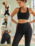 Sexy Dance Yoga Leggings for Women Elastic Waist Butt Lifting Gym Yoga Pants Ultra Soft Basic Workout Pants