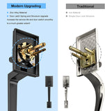 Brightify Matte Black Front Door Handle Set with Door Lever