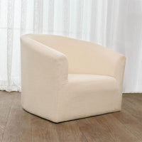 CUH Tub Chair Cover Armchair,High Spandex Stretch Plaid Grain Club Sofa Cover, Waterproof Slipcover Furniture Protector