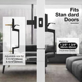 Brightify Matte Black Front Door Handle Set with Door Lever