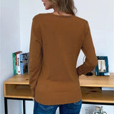 V Neck Button Down Knit Cardigan for Women Knitwear Long Sleeve Soft Basic Thin Sweater