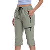 Capri for Women Athletic Casual Joggers Cropped Pants Activewear Cargo Pants with Zippers Pockets