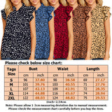Women's Ruffled Floral Print Blouse Tops Ladies Casual Loose Sleeveless T Shirt