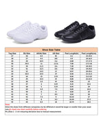 Ferndule Youth Girls Cheerleading Shoes Womens Cheer Shoes Breathable Training Competition Dance Sneakers Black 3Y