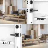 Brightify Matte Black Front Door Handle Set with Door Lever