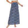 Women Boho Beach Skirt Elastic Waist Long Maxi Skirt Summer Casual Loose Skirts