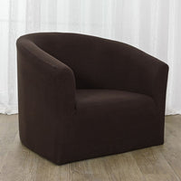 CUH Tub Chair Cover Armchair,High Spandex Stretch Plaid Grain Club Sofa Cover, Waterproof Slipcover Furniture Protector