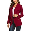 Autumn Casual Blazer Suit Coat For Women Slim Fit Lapel Blazer Jacket Ladies Long Sleeve Work Cardigan with Pockets