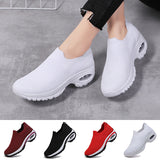Women Walking Shoes Non-Slip Breathable Mesh Athletic Shoes Air Cushion Sneakers