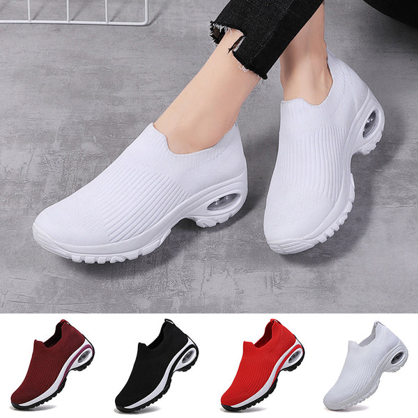 Women Walking Shoes Non-Slip Breathable Mesh Athletic Shoes Air Cushion Sneakers