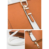 4Pcs Women Leather Handbag Tote Crossbody Shoulder Bag Card Holder Small Pouch