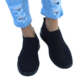 LADIES WOMENS SLIP ON SOCK WEDGE SNEAKERS CLASSIC JOGGING PUMPS SHOES TRAINERS