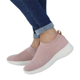 LADIES WOMENS SLIP ON SOCK WEDGE SNEAKERS CLASSIC JOGGING PUMPS SHOES TRAINERS