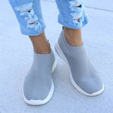 LADIES WOMENS SLIP ON SOCK WEDGE SNEAKERS CLASSIC JOGGING PUMPS SHOES TRAINERS