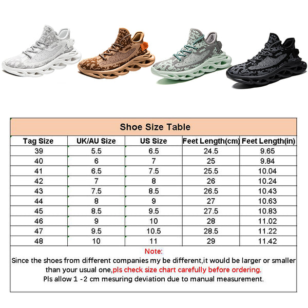 Men's Running Shoes Athletic Breathable Casual Fashion Tennis Sneakers Trainers