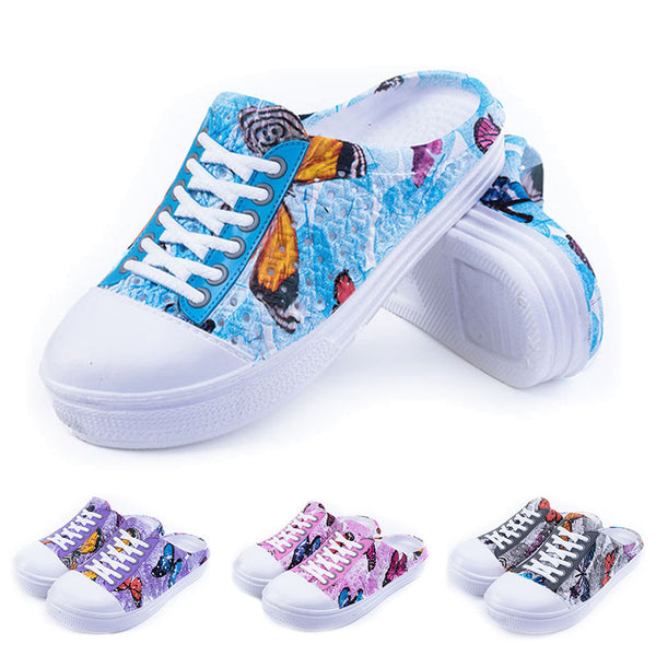 Women Summer Beach Sandals Slippers Mules Slip On Garden Shoes Casual Outdoor