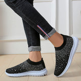 New Lady Women Gym Sport Trainers Socks Slip On Diament Sneakers Casual Shoes