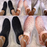 New Lady Women Gym Sport Trainers Socks Slip On Diament Sneakers Casual Shoes