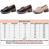 Women Tassels Patent Leather Slip On Loafers Pumps Chunky Platform Casual Shoes