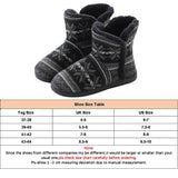 Womens Boots Winter Boots Thermal Shoes Indoor Slippers Snowflake Print Plush