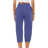 Women's capris pants Loose Fit jogger cropped Pants Workout Yoga Lounge Pants with Pockets