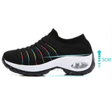 Women Air Cushion Sneakers Trainers Running Comfort Breathable Gym Sock Shoes