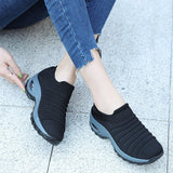 Women Air Cushion Sneakers Trainers Running Comfort Breathable Gym Sock Shoes
