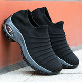 Women Air Cushion Sneakers Trainers Running Comfort Breathable Gym Sock Shoes