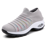 Women Air Cushion Sneakers Trainers Running Comfort Breathable Gym Sock Shoes