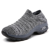 Women Air Cushion Sneakers Trainers Running Comfort Breathable Gym Sock Shoes