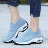 Women Air Cushion Sneakers Trainers Running Comfort Breathable Gym Sock Shoes