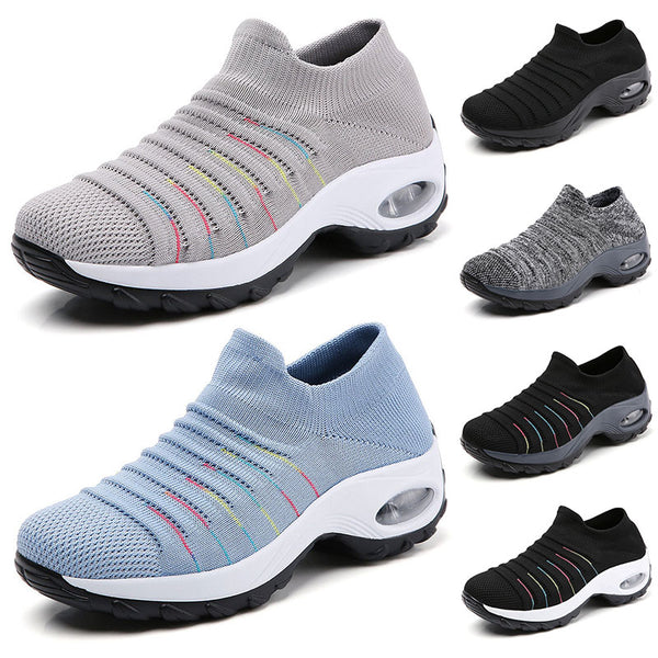 Women Air Cushion Sneakers Trainers Running Comfort Breathable Gym Sock Shoes