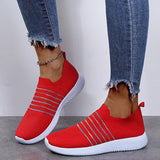Women's Fashion Sneakers Running Sports Trainers Casual Ladies Slip On Sock Shoe