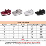 Women's Sneakers Magic Tape Wedge Trainers Casual Air Cushion Shoes Lightweight
