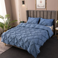 2/3Pcs Twist Flower Duvet Quilt Cover Set Queen King Size Bedding Set+Pillowcase