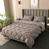 2/3Pcs Twist Flower Duvet Quilt Cover Set Queen King Size Bedding Set+Pillowcase