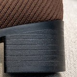 Womens Mid Calf Boots Pointed Toe Chunky Heel Booties Pull On Casual Shoes Sizes