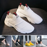 Womens Running Trainers Ladies Gym Sports Sneakers Slip On Comfy Knit Sock Shoes