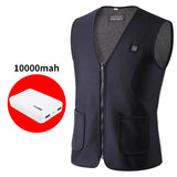 Electric USB Winter Heated Vest Jacket Warm Up Heating Pad Body Warmer Thermal