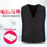 Electric USB Winter Heated Vest Jacket Warm Up Heating Pad Body Warmer Thermal
